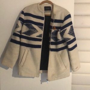 Scotch and Soda Wool Zip Up Jacket